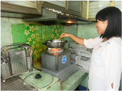 Hình ảnh sử dụng bếp thực tế